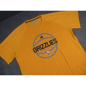 Adidas Memphis Grizzlies NBA Basketball Ultimate Tee Mens 2XL Yellow Shirt